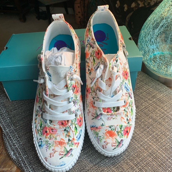 Blowfish Shoes - Blowfish size 8.5 teal floral shoes